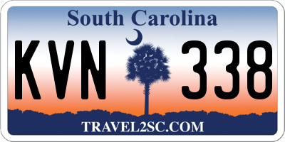 SC license plate KVN338