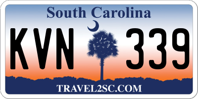 SC license plate KVN339