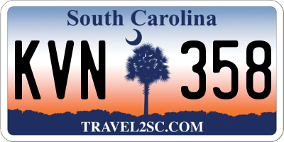SC license plate KVN358
