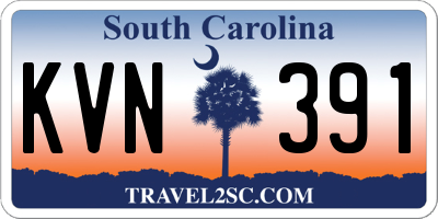 SC license plate KVN391