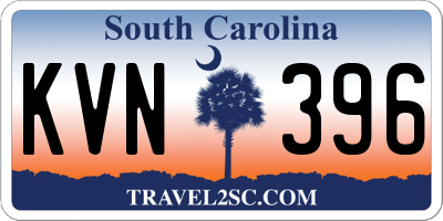 SC license plate KVN396