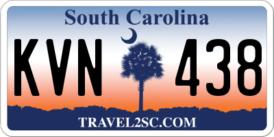 SC license plate KVN438