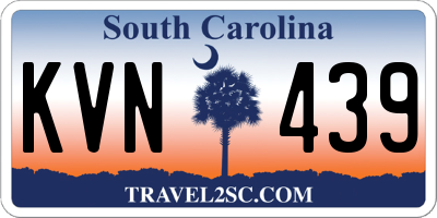 SC license plate KVN439