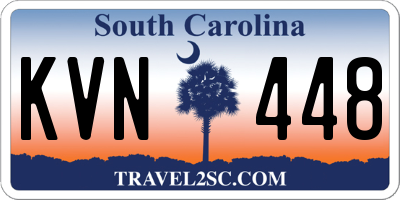 SC license plate KVN448