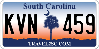 SC license plate KVN459