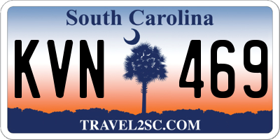SC license plate KVN469