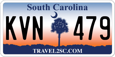 SC license plate KVN479