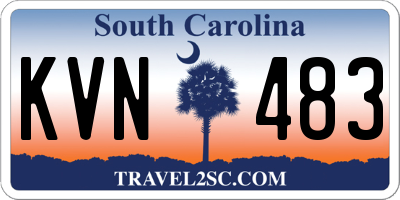 SC license plate KVN483