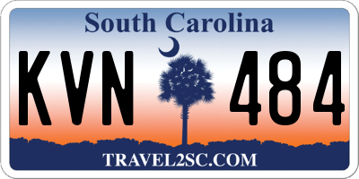 SC license plate KVN484