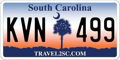 SC license plate KVN499