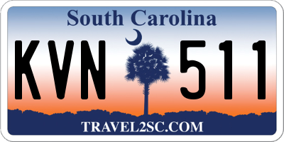 SC license plate KVN511