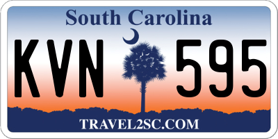 SC license plate KVN595