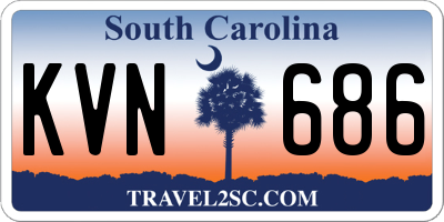 SC license plate KVN686