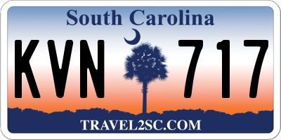 SC license plate KVN717