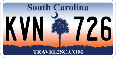 SC license plate KVN726