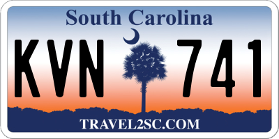 SC license plate KVN741