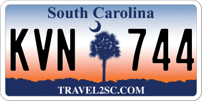 SC license plate KVN744