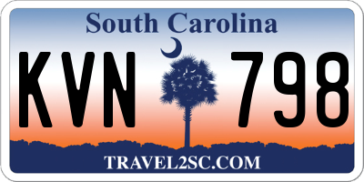 SC license plate KVN798