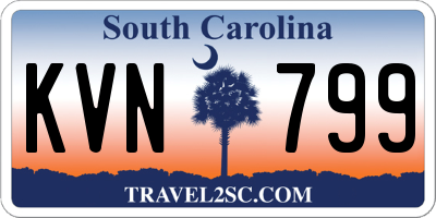 SC license plate KVN799