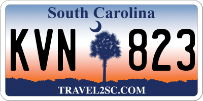 SC license plate KVN823
