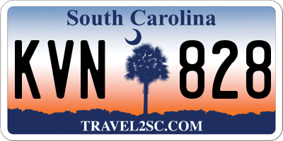 SC license plate KVN828