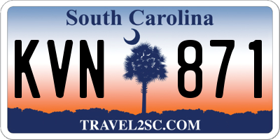 SC license plate KVN871