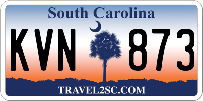 SC license plate KVN873