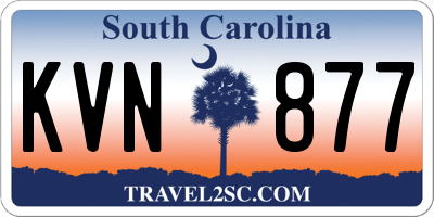 SC license plate KVN877