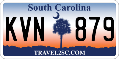 SC license plate KVN879