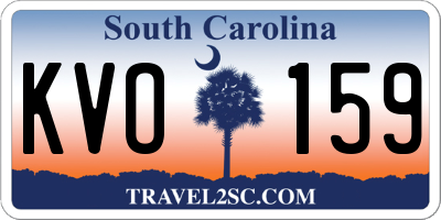 SC license plate KVO159