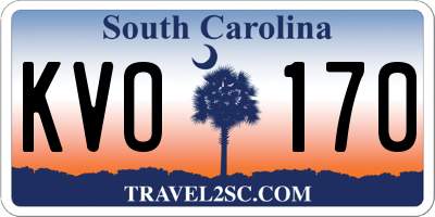 SC license plate KVO170