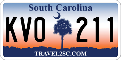SC license plate KVO211