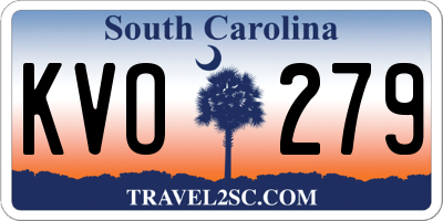 SC license plate KVO279