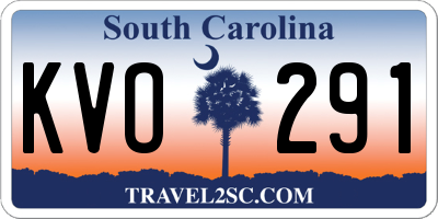 SC license plate KVO291