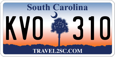 SC license plate KVO310