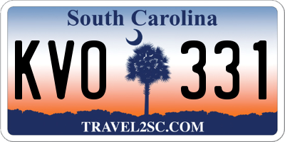 SC license plate KVO331