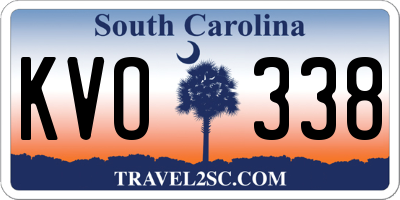 SC license plate KVO338