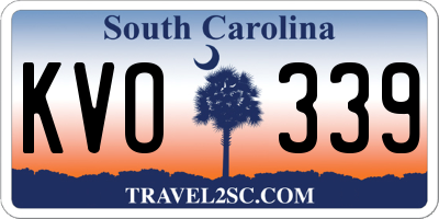 SC license plate KVO339