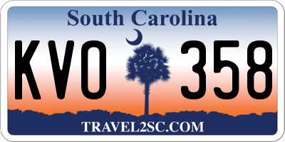 SC license plate KVO358