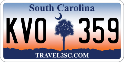 SC license plate KVO359