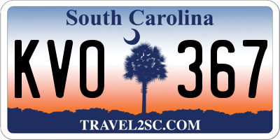 SC license plate KVO367