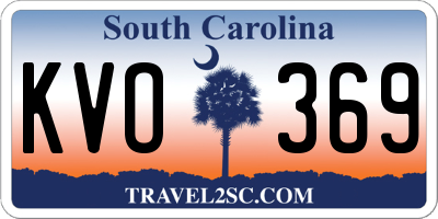 SC license plate KVO369