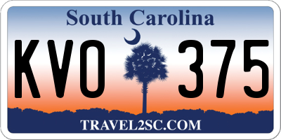 SC license plate KVO375