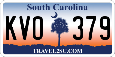 SC license plate KVO379