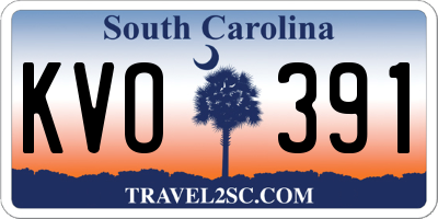 SC license plate KVO391