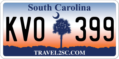 SC license plate KVO399
