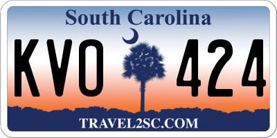 SC license plate KVO424