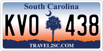 SC license plate KVO438