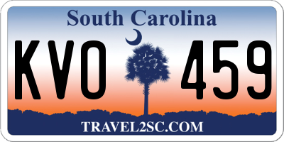 SC license plate KVO459