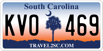 SC license plate KVO469